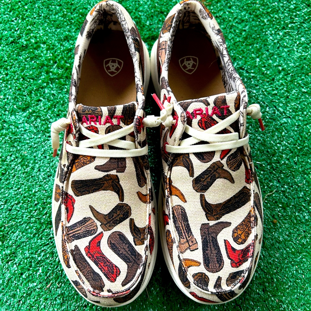 Ariat boot print slip on shoes